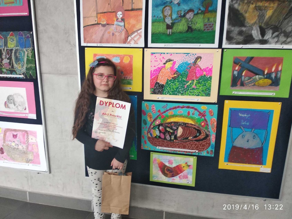 Alicja Potocka – laureatka III miejsca w kat. 8-9 lat.