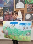 Wiosenna wystawa Strefy Kreatywności, Młodzi artyści ze swoimi pracami